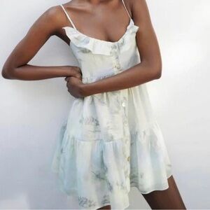 Zara Medium strappy tiedye mini dress. Like new.